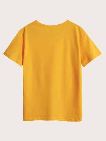 Bee & Letter Graphic Short Sleeve Tee