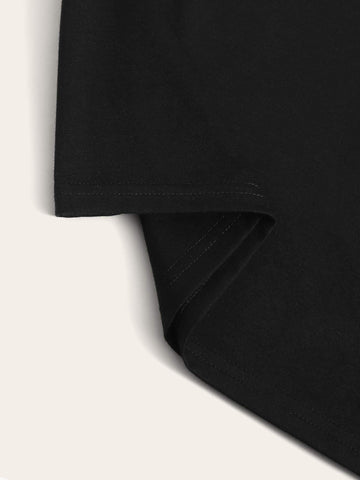 Graphic Print Crew Neck Tee