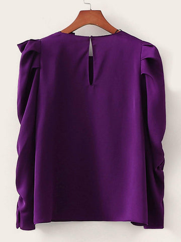 Bow Detail Puff Sleeve Blouse
