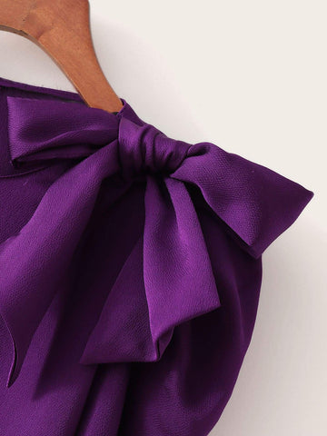 Bow Detail Puff Sleeve Blouse