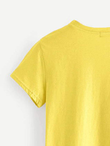 Slogan Graphic Short Sleeve Tee
