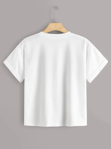 Plants & Slogan Graphic Tee