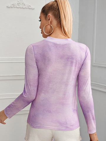 Space Dye Fitted Tee