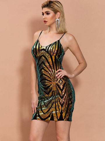 Missord Geo Sequin Cami Dress