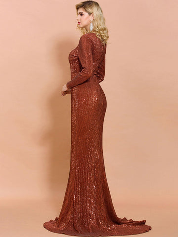 Missord Sequin Fishtail Prom Dress