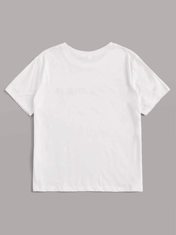 Letter Graphic Short Sleeve Tee